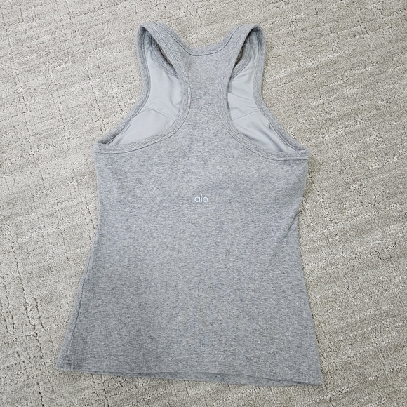 Alo Yoga Gray Racerback Tank Top - Picture 5 of 8